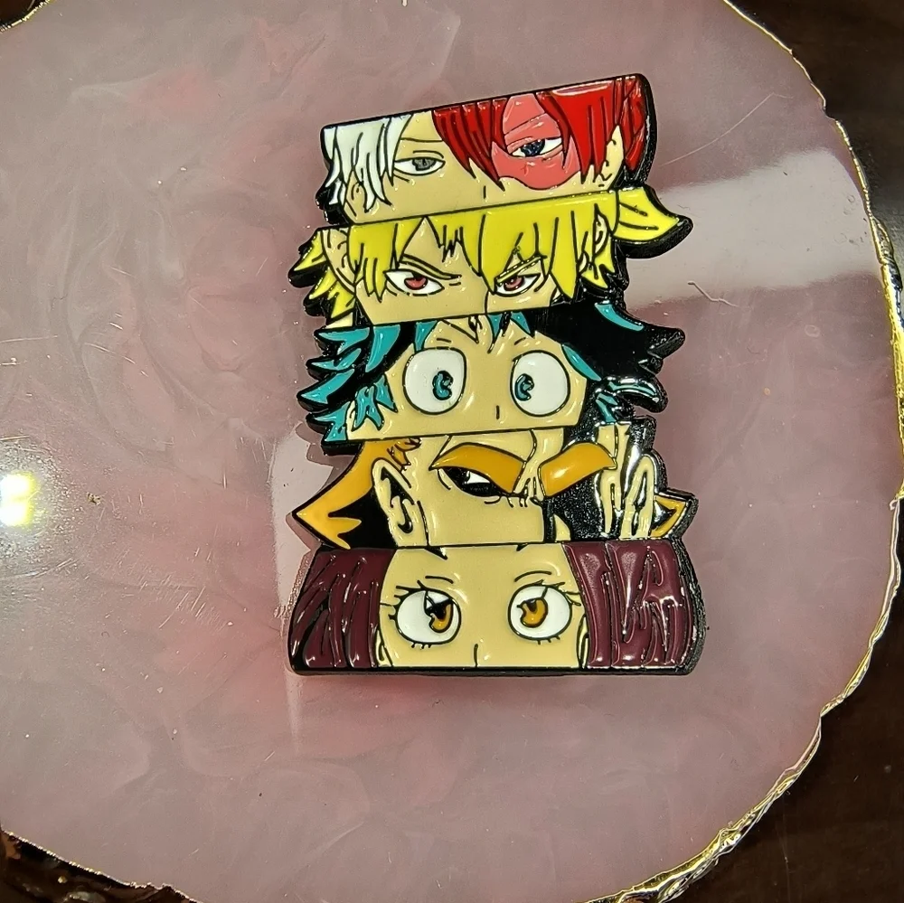 Anime Character Enamel Pin My Hero Academia MHA Izuku Totoroki All Might Deku